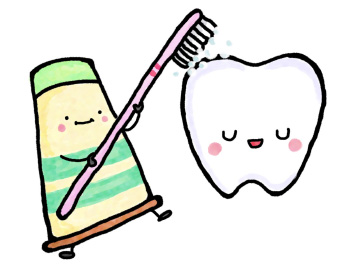 歯磨きして虫歯予防